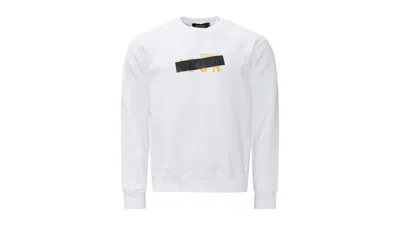 Pre-owned Dsquared2 Men's  Taped Icon Logo Cool Fit Sweatshirt In White