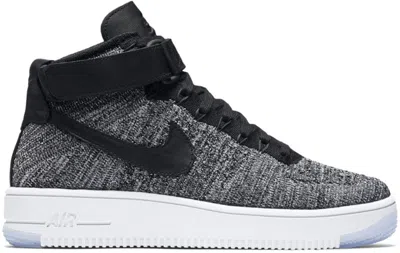 Pre-owned Nike Air Force 1 Mid Flyknit Oreo (women's) Sneakers In Black/white