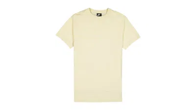 Pre-owned Nike Women's Swoosh Logo Loose Fit T-shirt In Cream In White