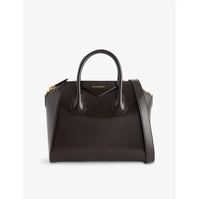 Givenchy Womens Chocolate Antigona Small Leather Top-handle Bag