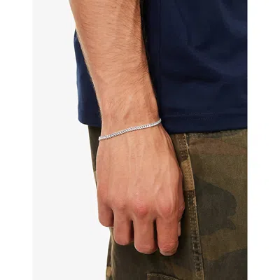 Commonlines Mens Mini Cuban Link 925 Sterling-silver Bracelet