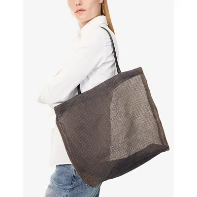 The Row Womens Blue Ans Barn Woven-mesh Tote Bag