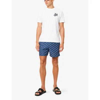Vilebrequin Micro Turtle Print Moorea Swim Shorts In Multi