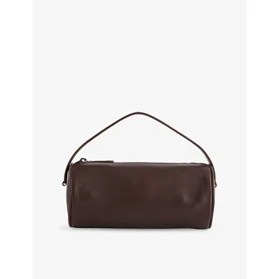 The Row Womens Brown Melange Ans Round 90's Leather Top Handle Bag