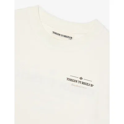 The Couture Club Offwhite Copyright Logo-print Cotton-blend T-shirt 1-9