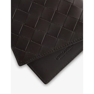 Bottega Veneta Mens Fondant-silver Intrecciato Bifold Leather Wallet