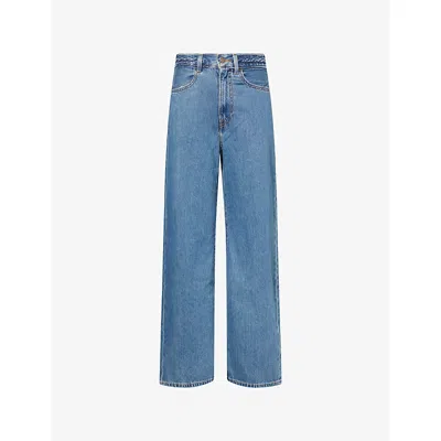 Levi's Womens Big Yikes Ribcage Wide-leg Denim Jeans