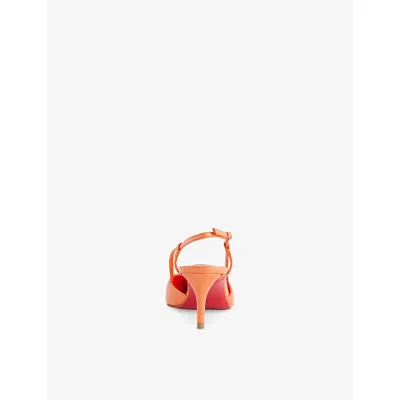 Christian Louboutin Miss Z Sling Nappa Leather Slingback Pumps 60 In Orange