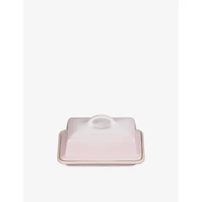 Le Creuset Shell Pink Stoneware Butter Dish 17cm