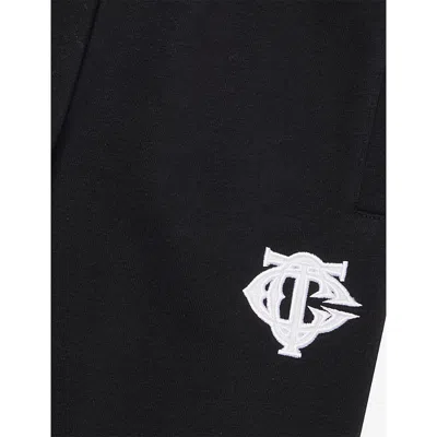The Couture Club Kids Emblem Applique Joggers In Black