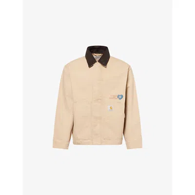 Carhartt Wip Dayton Trucker Dusty Brown Jacket In Neutral