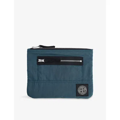 Stone Island Mens Dark Green Logo-patch Nylon Patch