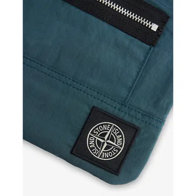 Stone Island Mens Dark Green Logo-patch Nylon Patch