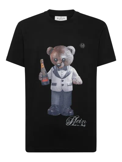 Philipp Plein Teddy-bear Print T-shirt In Black