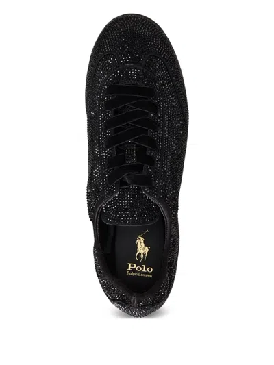 Polo Ralph Lauren Crystal-embellished Lace-up Sneakers