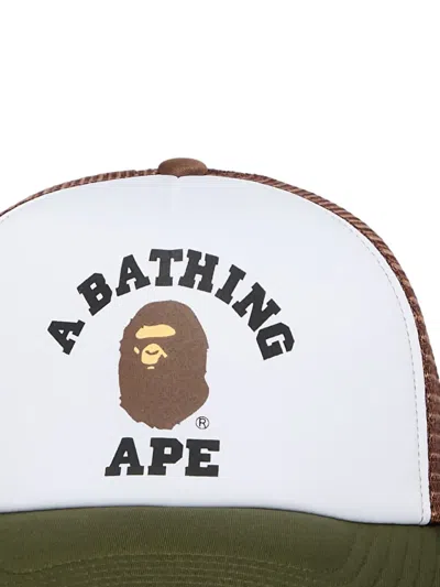 A Bathing Ape College Logo-detailed Mesh Cap