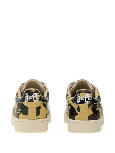 A Bathing Ape Skull Sta 1st Camo Star Sneakers In Multi