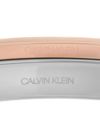 Pre-owned Calvin Klein Vintage Two-tone Design Bracelet