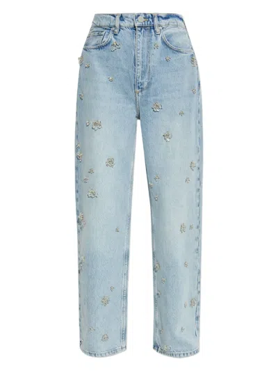 Allsaints Jeans With Belt Loops In Blue