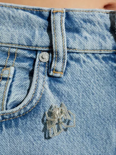 Allsaints Jeans With Belt Loops In Blue