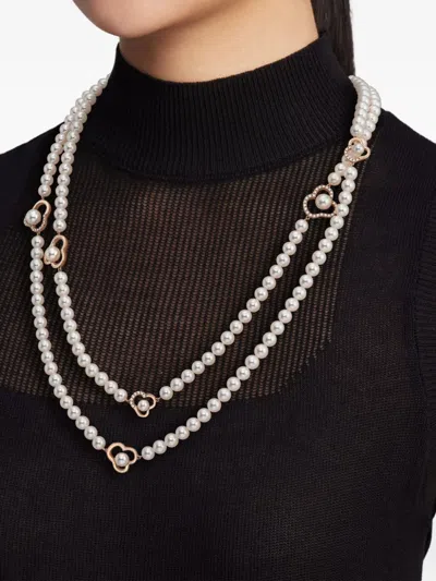 Tasaki 18k Rose Gold Chants Signature Akoya Pearl And Diamonds Necklace In Neutral