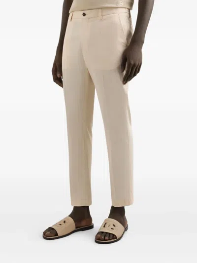 Dolce & Gabbana Pressed-crease Trousers In Brown