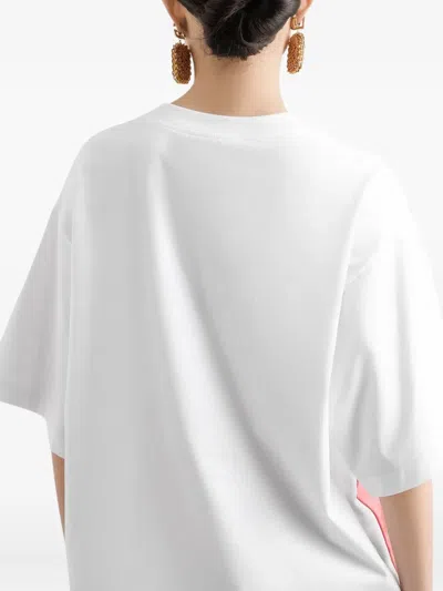 Dolce & Gabbana Cotton-silk T-shirt In White
