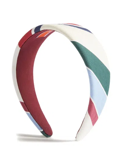 La Doublej Striped Headband In Multi