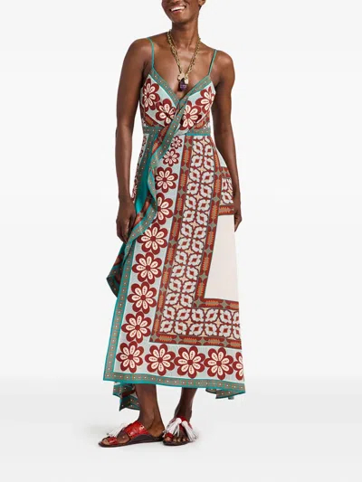La Doublej Turn Around Floral-print Maxi Dress In Multi