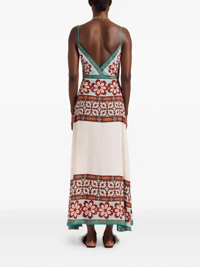 La Doublej Turn Around Floral-print Maxi Dress In Multi
