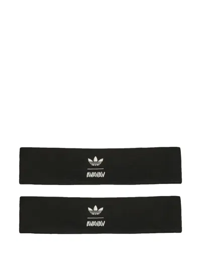 Adidas Originals Logo-embroidered Headband In Black