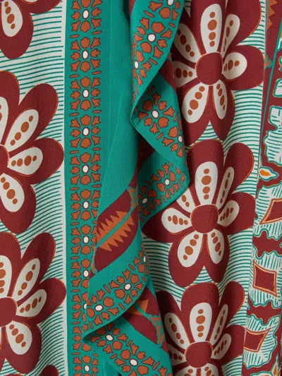La Doublej Turn Around Floral-print Maxi Dress In Multi