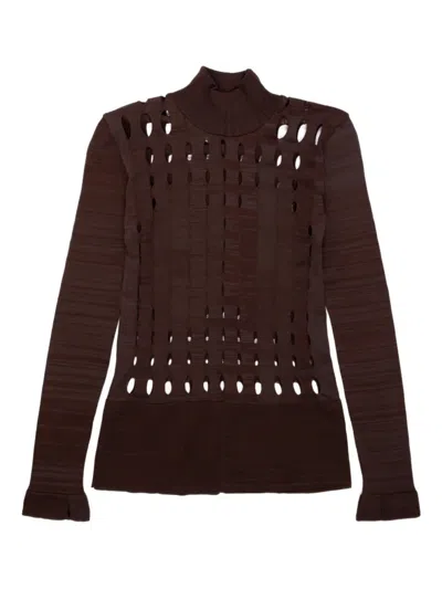 Anne Isabella Cut-out Knit Sweater