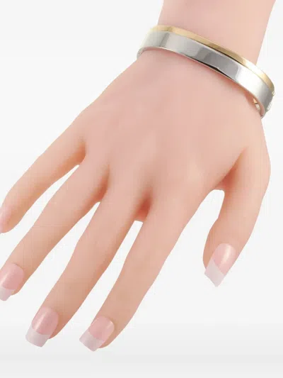 Pre-owned Calvin Klein Vintage Two-tone Design Bracelet