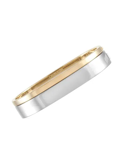 Pre-owned Calvin Klein Vintage Two-tone Design Bracelet