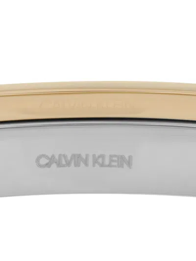 Pre-owned Calvin Klein Vintage Two-tone Design Bracelet