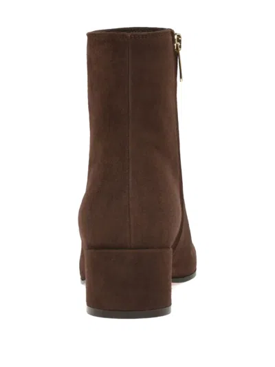 Gianvito Rossi 45mm Joelle Zip-detail Block-heel Ankle Boots