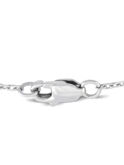 Pre-owned Lb Exclusive 14k White Gold Butterfly Diamond Necklace