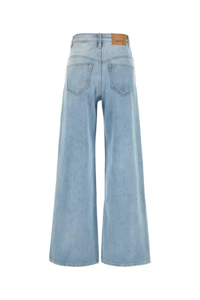 Isabel Marant Denim Lemony Flared Leg Jeans In Blue