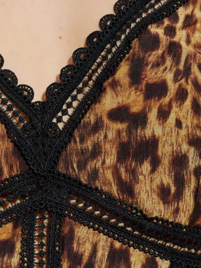 Allsaints Zia Lace Inset Handkerchief Hem Minidress In Black