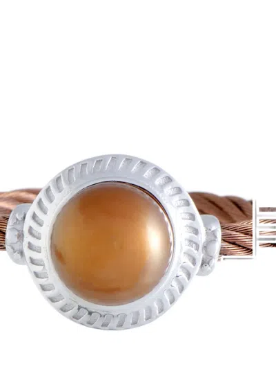 Pre-owned Charriol Stone-embellished Ring In Brown