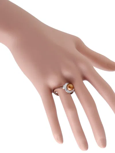 Pre-owned Charriol Stone-embellished Ring In Brown