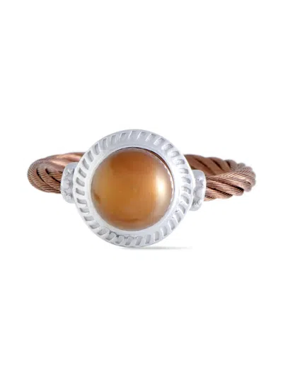 Pre-owned Charriol Stone-embellished Ring In Brown
