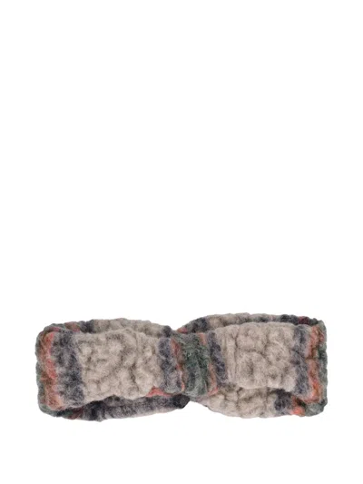 Yves Salomon Twisted Headband In Multi