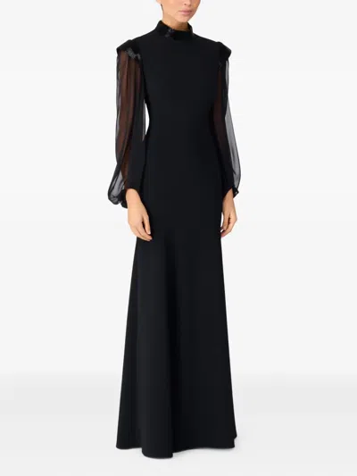 Jenny Packham Isabelle Maxi Dress In Black