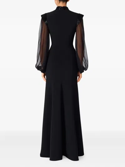 Jenny Packham Isabelle Maxi Dress In Black