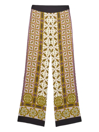 La Doublej Printed Straight Pants In Multi
