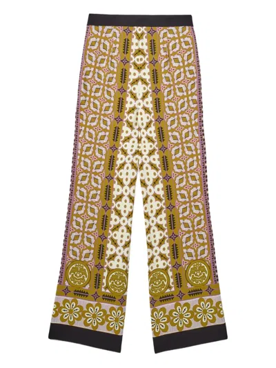 La Doublej Printed Straight Pants In Multi