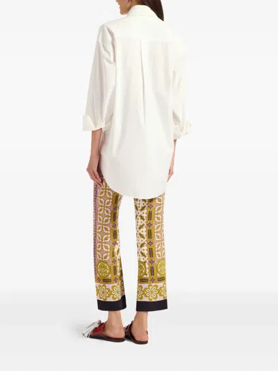 La Doublej Printed Straight Pants In Multi