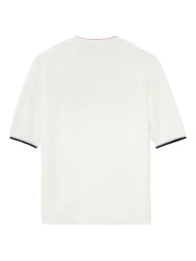 La Doublej Divine Embroidered T-shirt In White